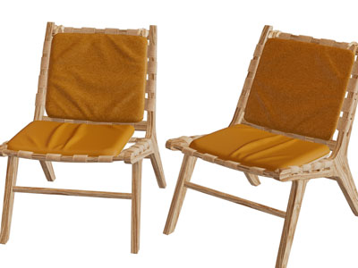 现代实木休闲椅子