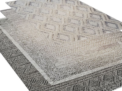 现代长方形地毯3d模型 现代长方形地毯