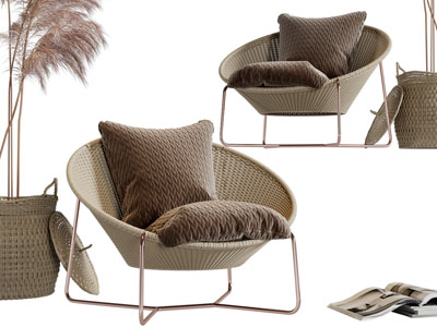 东南亚藤编休闲椅子