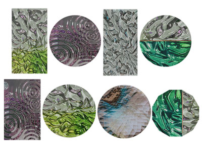 现代方形圆形墙饰挂件