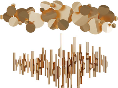 现代轻奢墙饰挂件