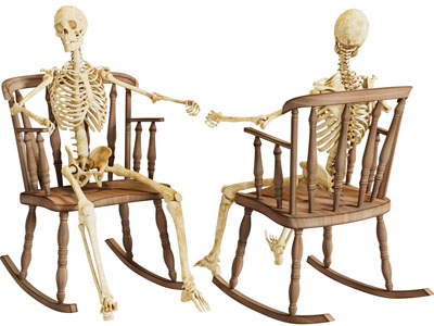坐在椅子上的骨架骨骼标本医疗器械3d模型 坐在椅子上的骨架骨骼标本医疗器械