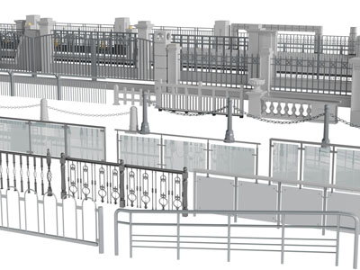 现代铁艺围墙围栏