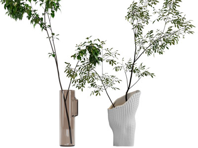 后现代花瓶花卉