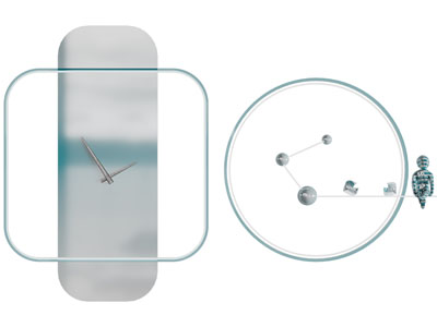 后现代抽象钟表挂件