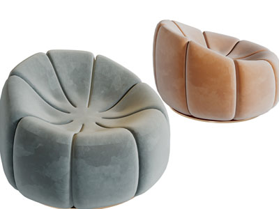 侘寂风单人沙发