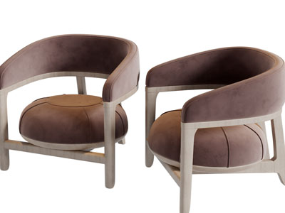 侘寂风单人沙发