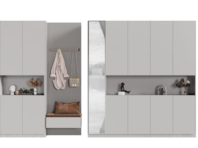 现代玄关鞋柜装饰柜