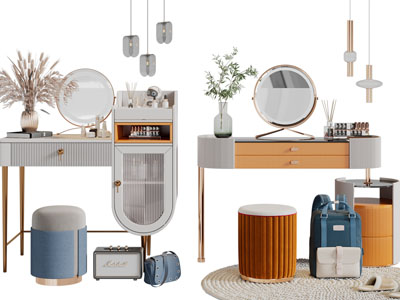 现代轻奢化妆梳妆台