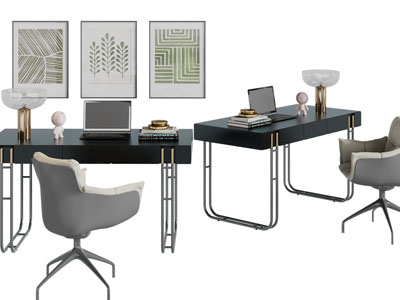现代书桌椅组合