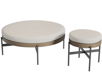 现代圆形茶几3d模型 现代圆形茶几