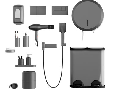 吹风机洗漱卫浴用品3d模型 吹风机洗漱卫浴用品