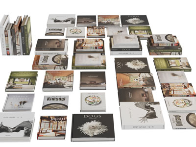 摆放整齐的书籍杂志