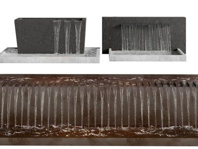现代庭院瀑布景观园艺小品