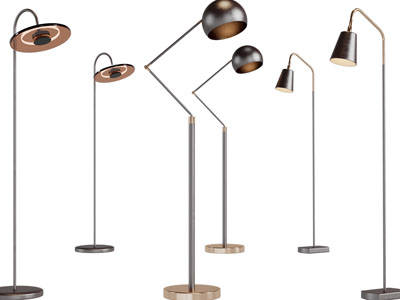 现代金属灯罩落地灯