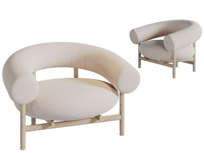 侘寂风单人沙发