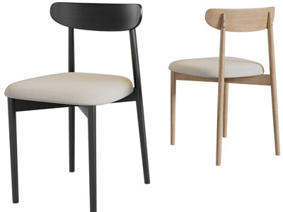 北欧实木餐椅休闲椅子