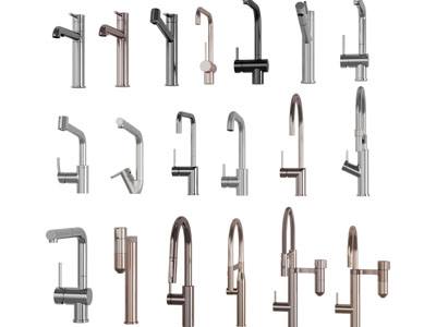 现代不锈钢水龙头3d模型 现代不锈钢水龙头