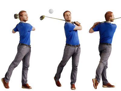 打高尔夫的男人