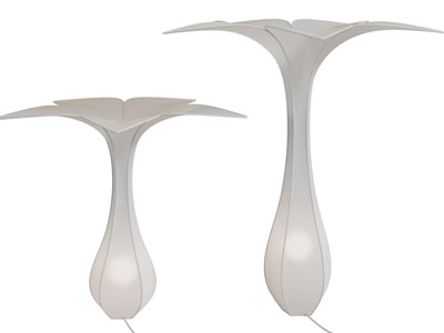 现代花朵造型台灯