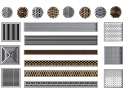现代空调出风口3d模型 现代空调出风口