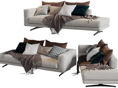 现代布艺美人榻贵妃椅