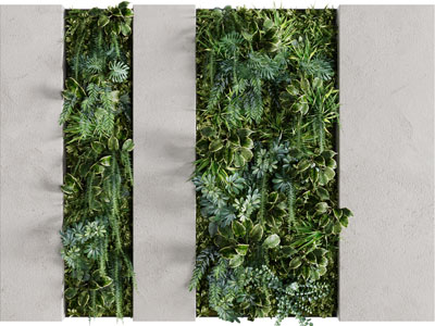 现代植物墙背景墙3d模型 现代植物墙背景墙
