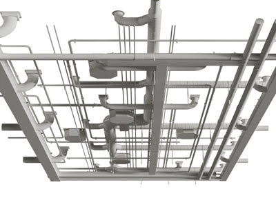 工业风管道天花吊顶