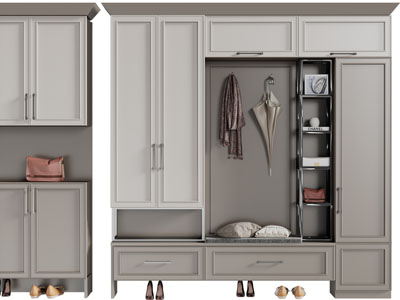 现代玄关装饰鞋柜