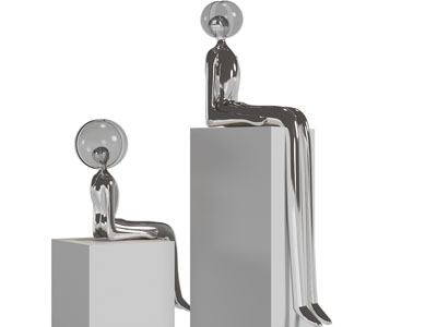 现代抽象人物雕塑雕刻、落地灯