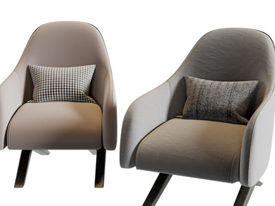 现代单人沙发3d模型 现代单人沙发