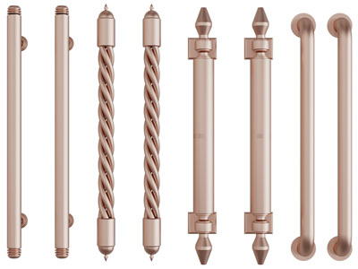 现代不锈钢拉手3d模型 现代不锈钢拉手