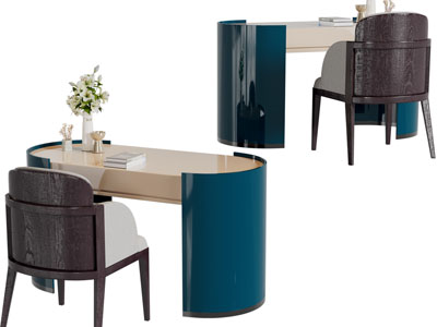 现代书桌椅组合