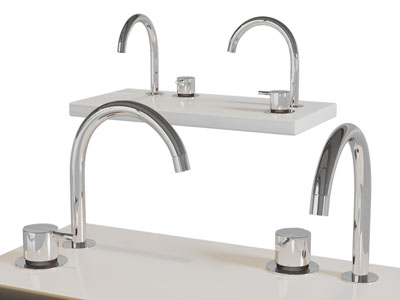 现代不锈钢水龙头3d模型 现代不锈钢水龙头