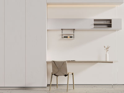 侘寂风书桌椅组合