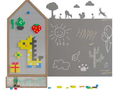 现代儿童乐高积木拼接装饰背景墙