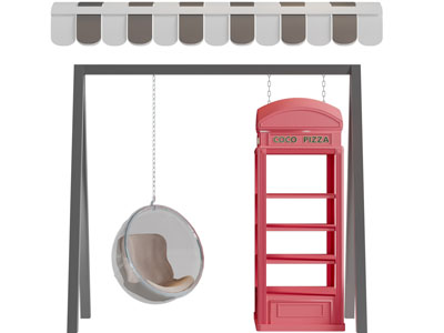 现代户外吊椅秋千