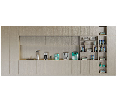 现代加宽实木餐边柜