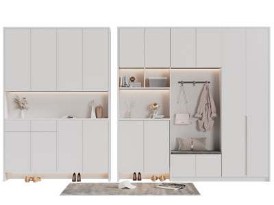 现代玄关装饰鞋柜