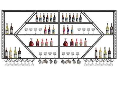 工业风金属吊架、酒架