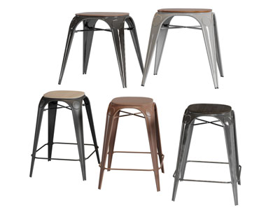 工业风复古休闲凳子