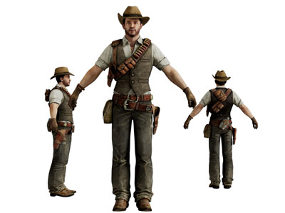 荷枪实弹的男人