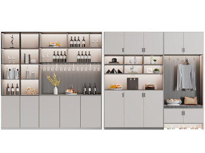 现代装饰鞋柜、酒柜