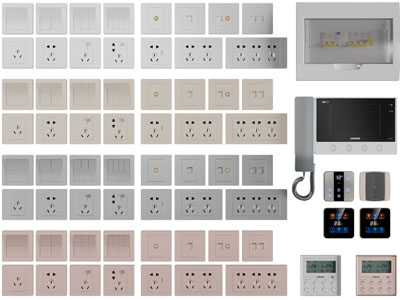 现代开关面板可视电话3d模型 现代开关面板可视电话