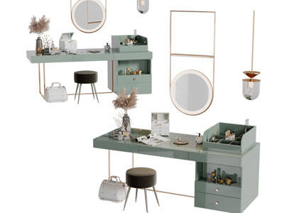 现代轻奢化妆梳妆台