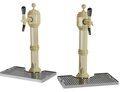 现代铜制酒水龙头3d模型 现代铜制酒水龙头