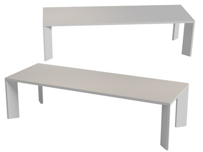 现代长方形茶几3d模型 现代长方形茶几