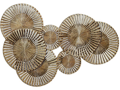 现代轻奢金属墙饰挂件