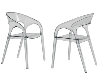 现代透明休闲椅子、餐椅