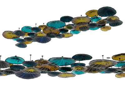 新中式雨伞墙饰挂件